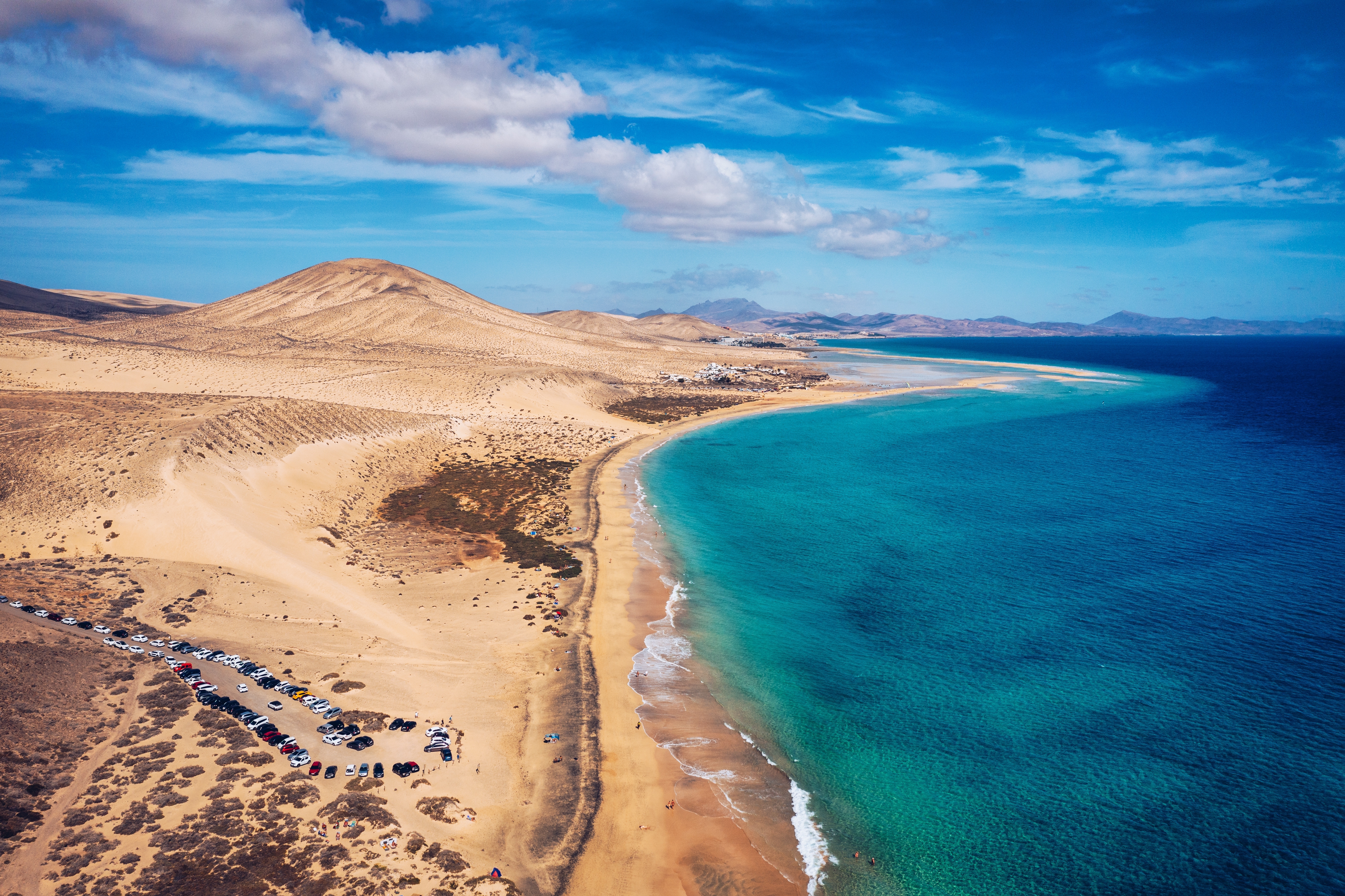 View,On,The,Beach,Sotavento,With,Golden,Sand,And,Crystal